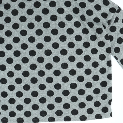 TU Womens Grey Polka Dot  Pullover Jumper Size 14