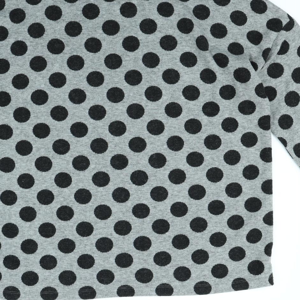 TU Womens Grey Polka Dot  Pullover Jumper Size 14