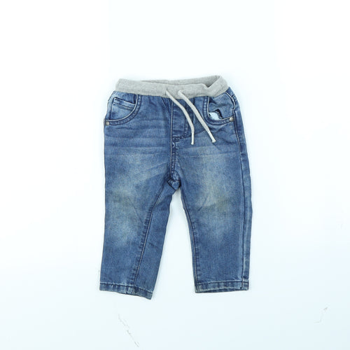 fred & flo Boys Blue   Straight Jeans Size 9 Months