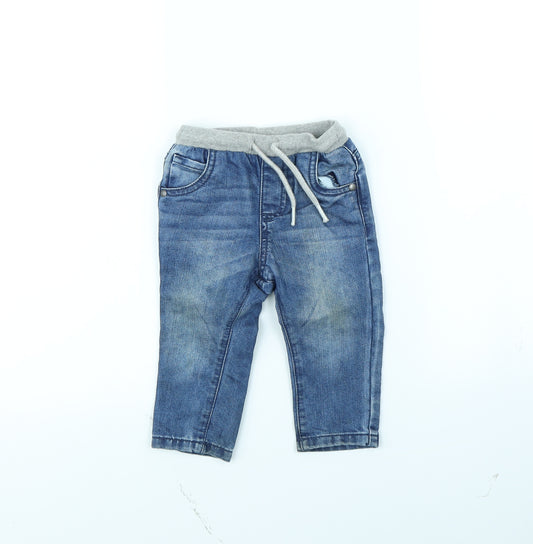 fred & flo Boys Blue   Straight Jeans Size 9 Months