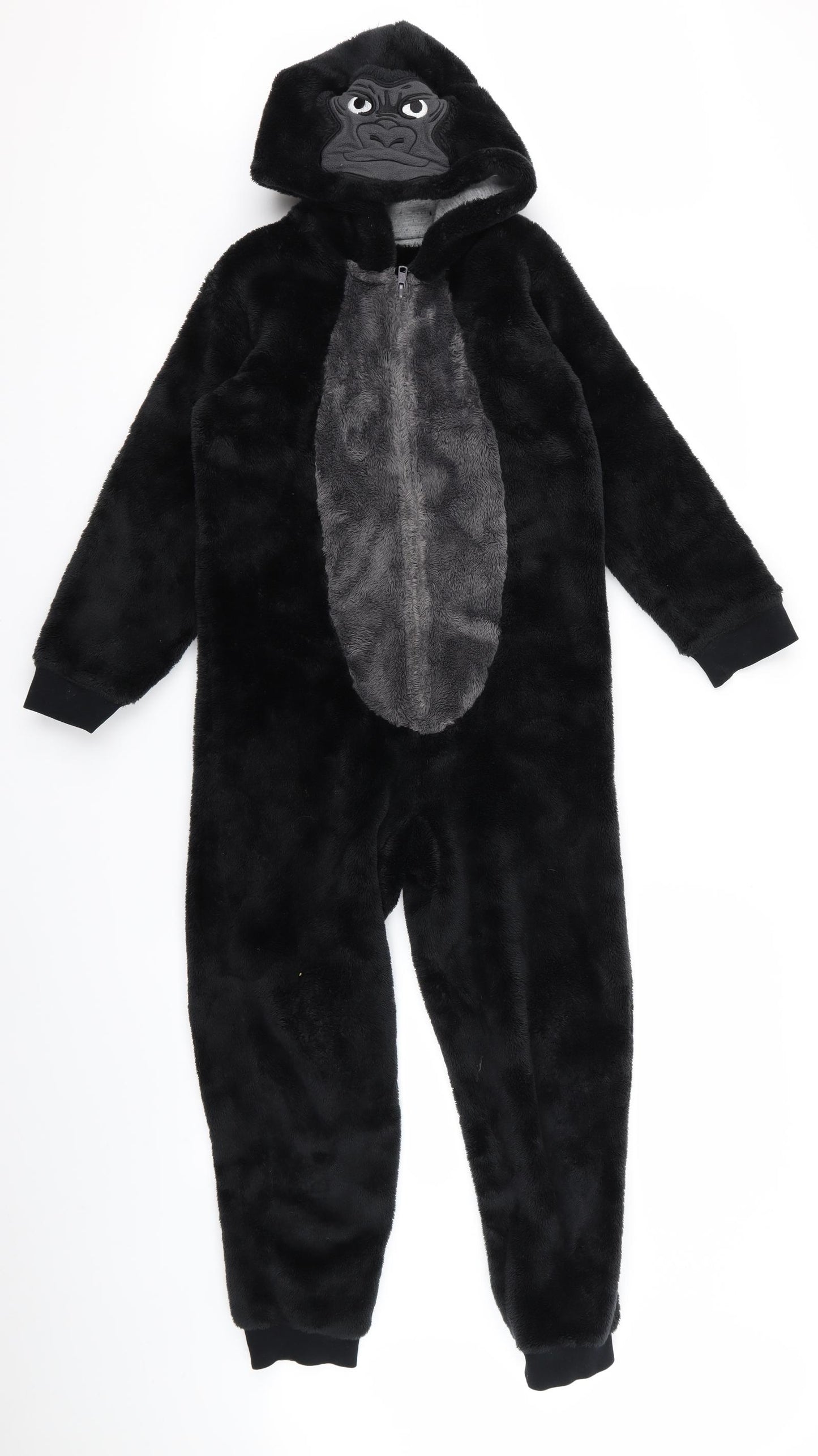 Preworn Boys Black  Rayon  Bodysuit Size 10 Years