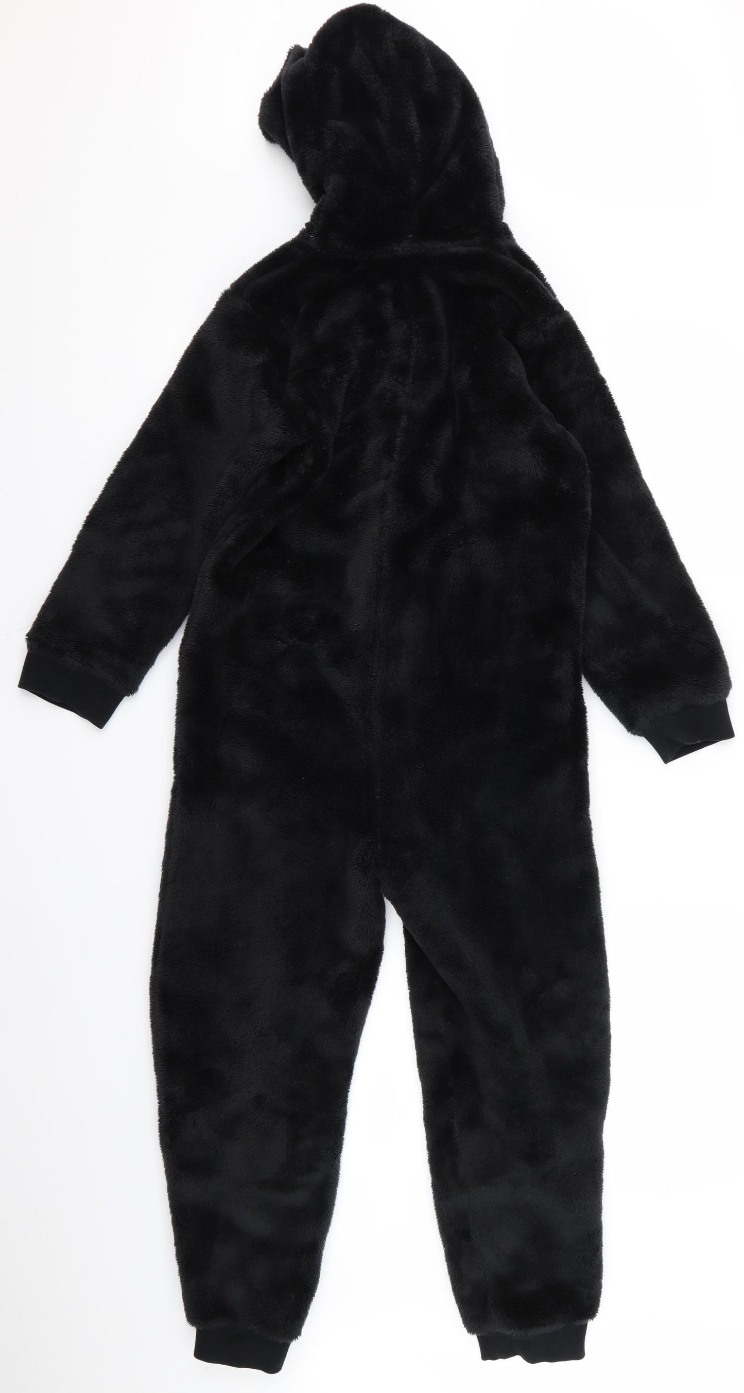 Preworn Boys Black  Rayon  Bodysuit Size 10 Years