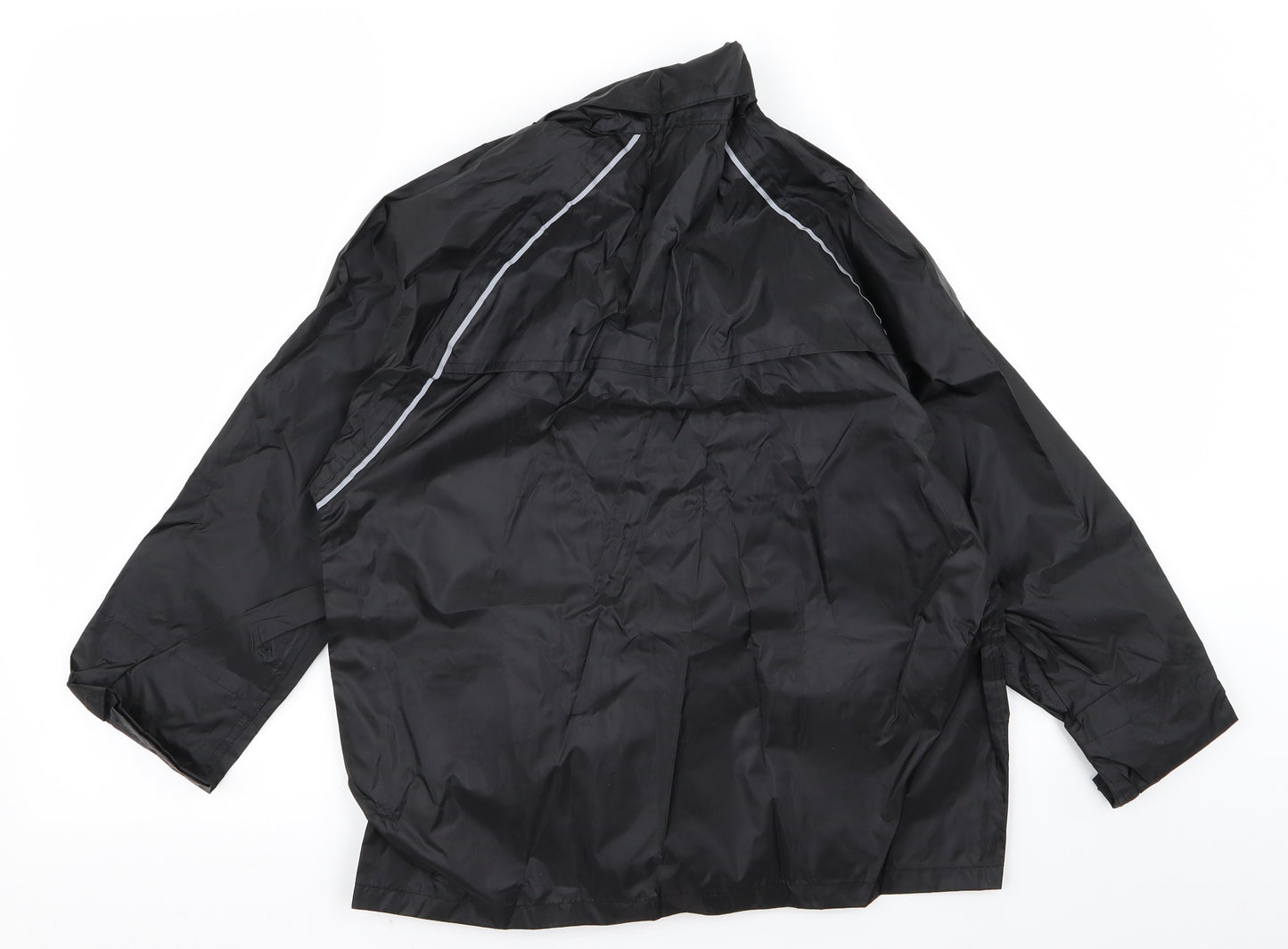 Preworn Womens Black   Rain Coat Jacket Size 10