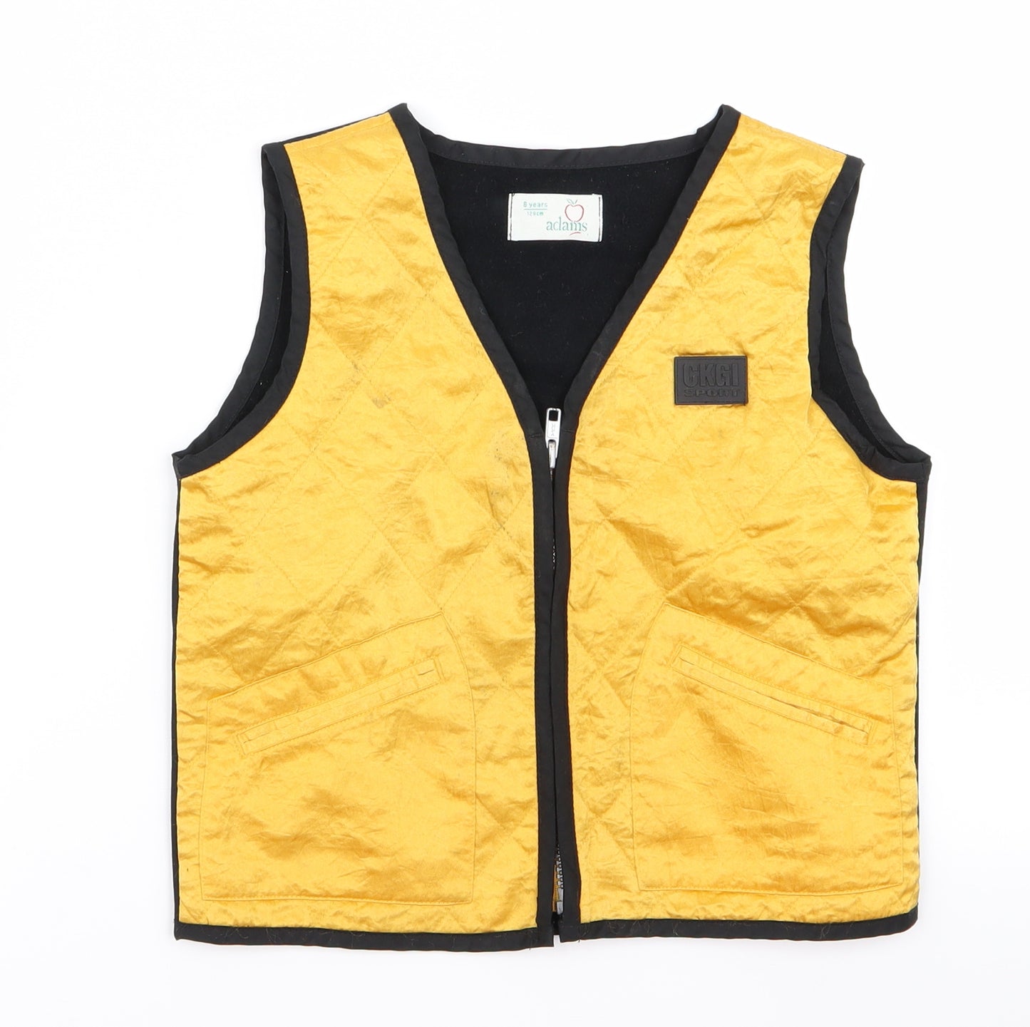 Preworn Boys Yellow   Gilet Jacket Size 8 Years