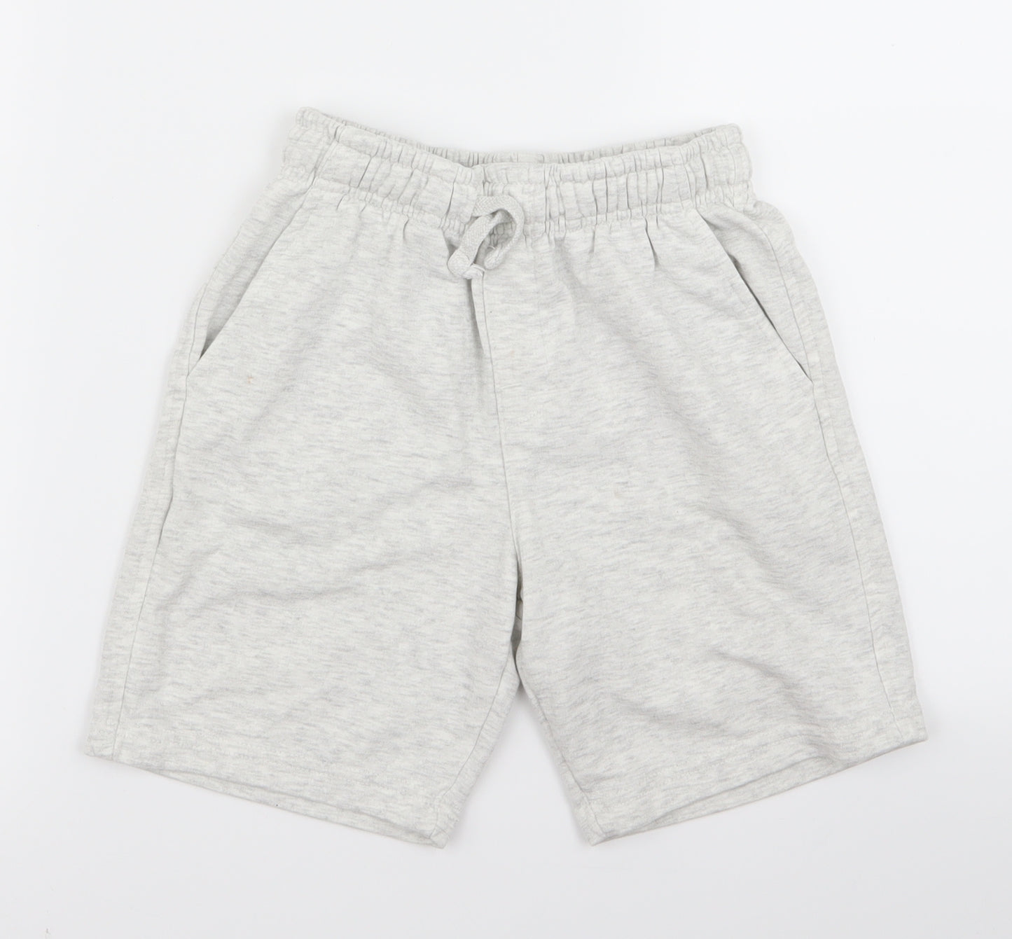 Preworn Boys White   Sweat Shorts Size 8 Years