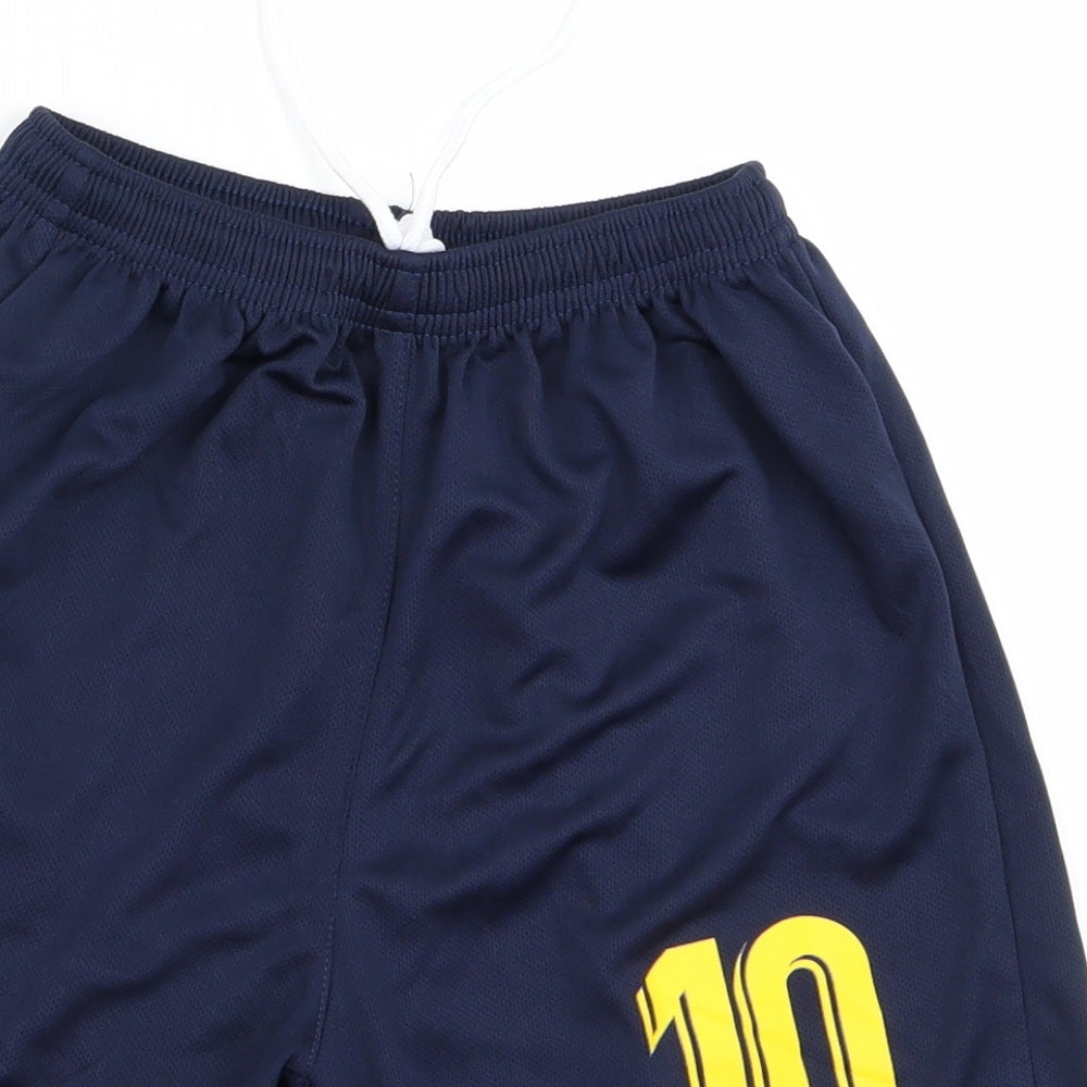 Barcelona Boys Multicoloured  Ramie Sweat Shorts Size 8 Years
