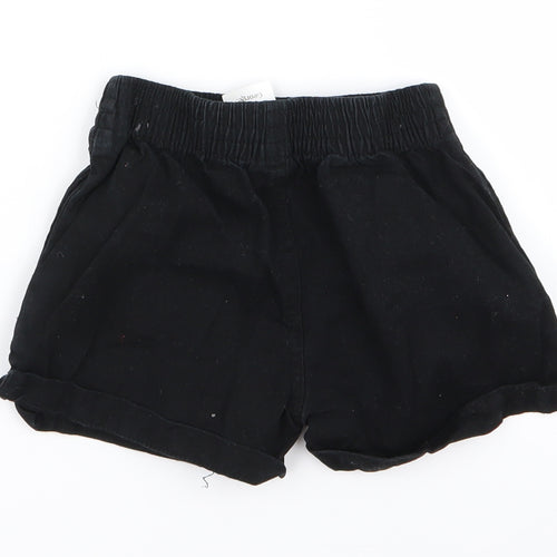 George Girls Black   Hot Pants Shorts Size 3 Years