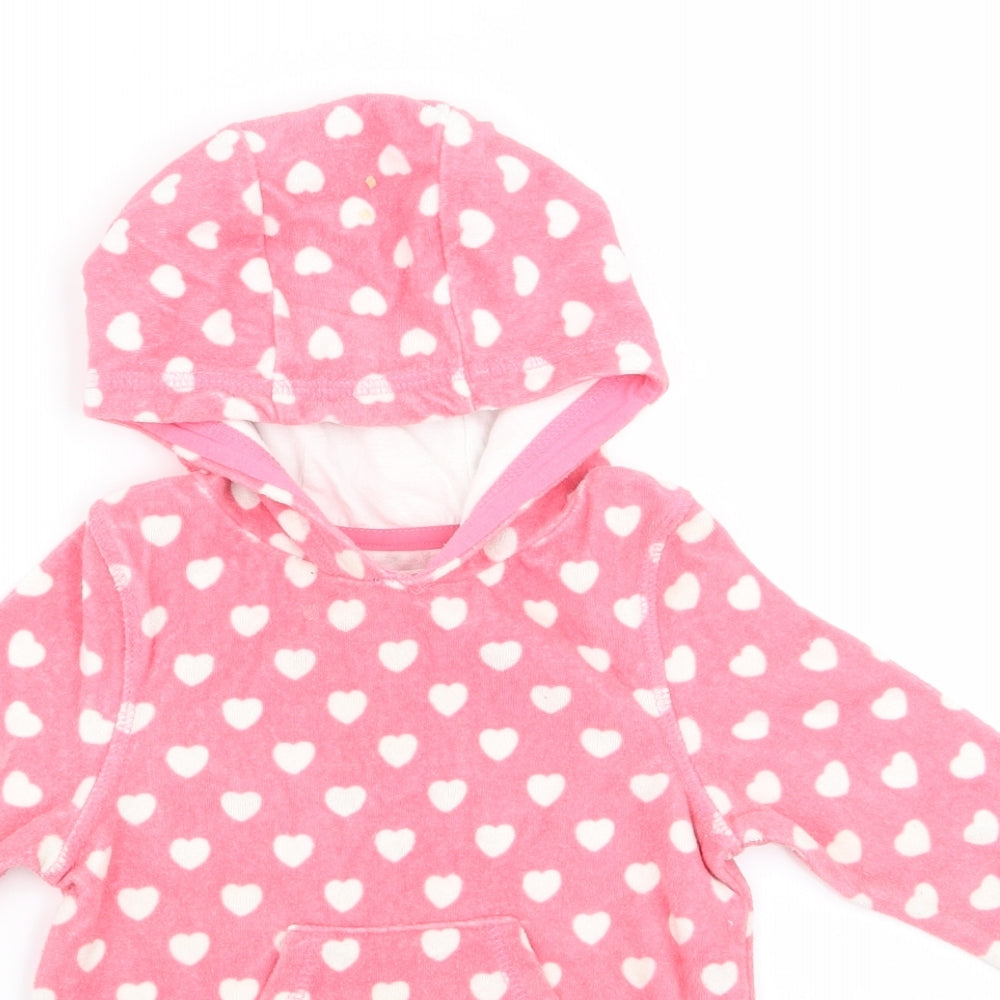dimension Girls Pink   Pullover Jumper Size 12-18 Months  - hearts