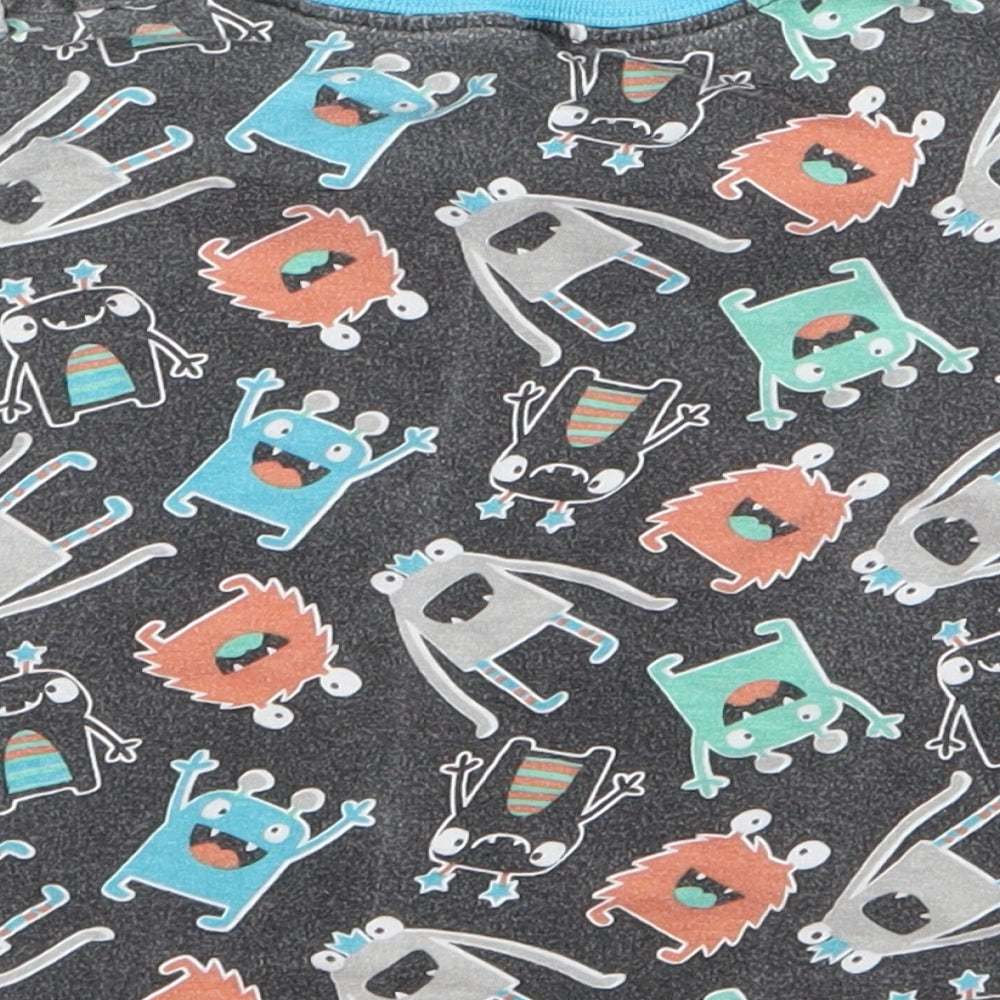 Preworn Boys Black   Basic T-Shirt Size 2 Years  - monster