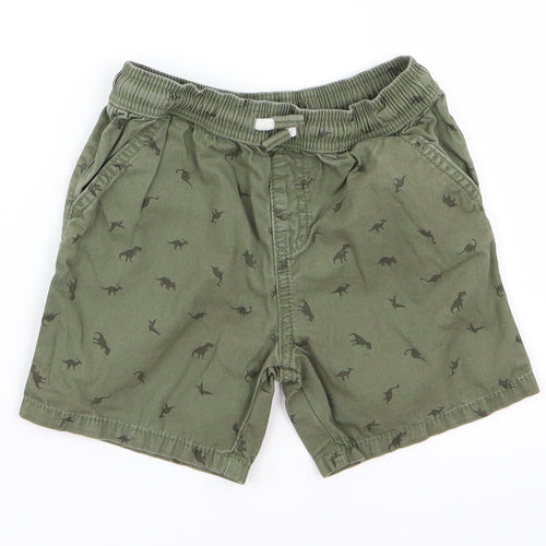 Preworn Boys Green   Cargo Shorts Size 2 Years