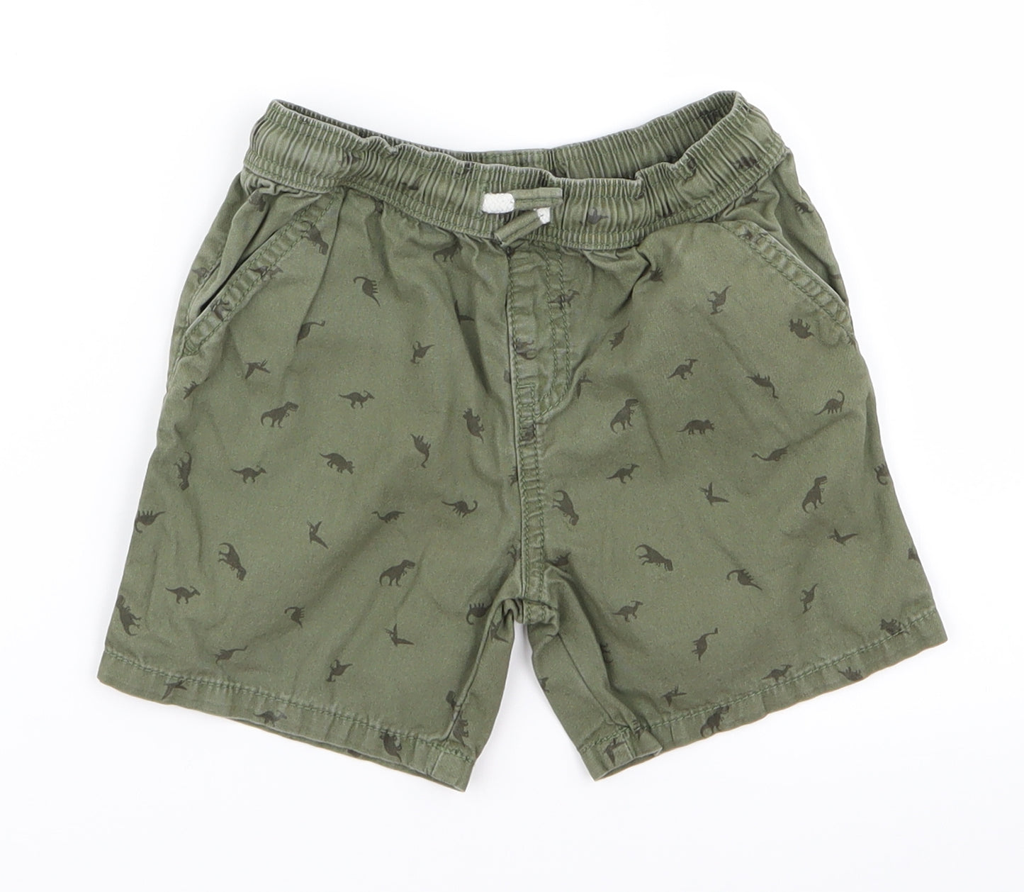 Preworn Boys Green   Cargo Shorts Size 2 Years