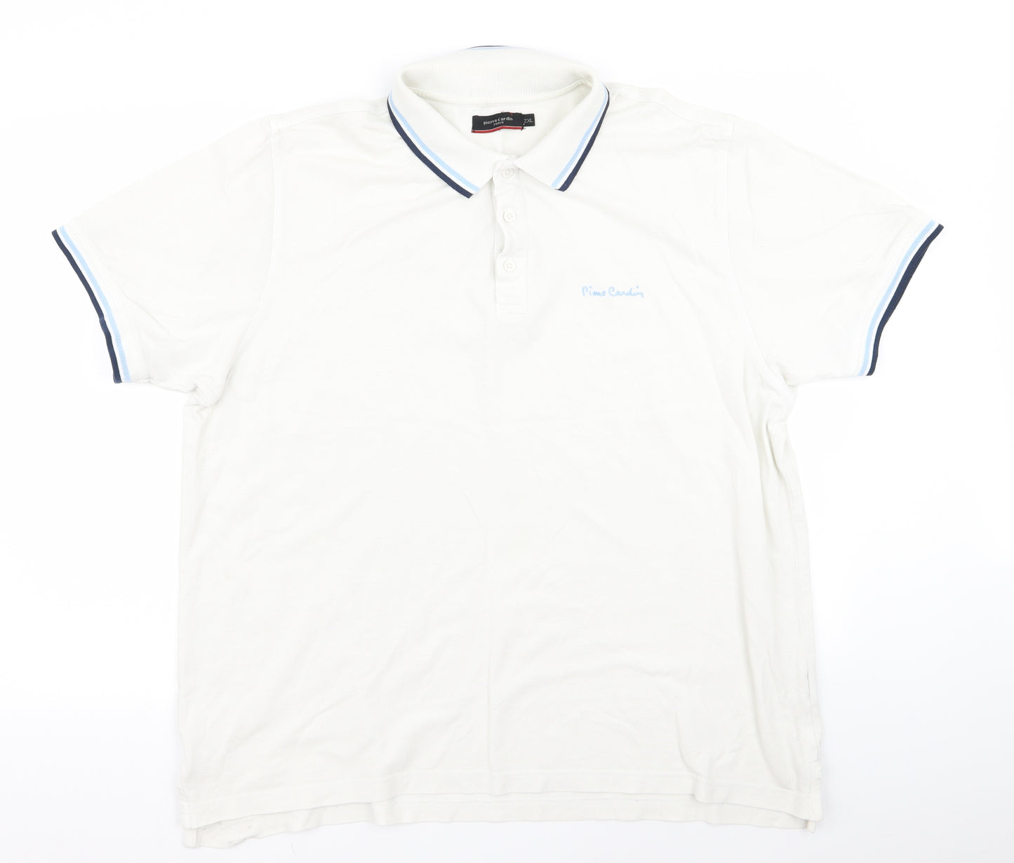 Piere Candin Mens White    Polo Size 2XL