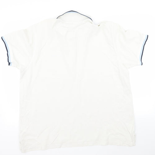 Piere Candin Mens White    Polo Size 2XL