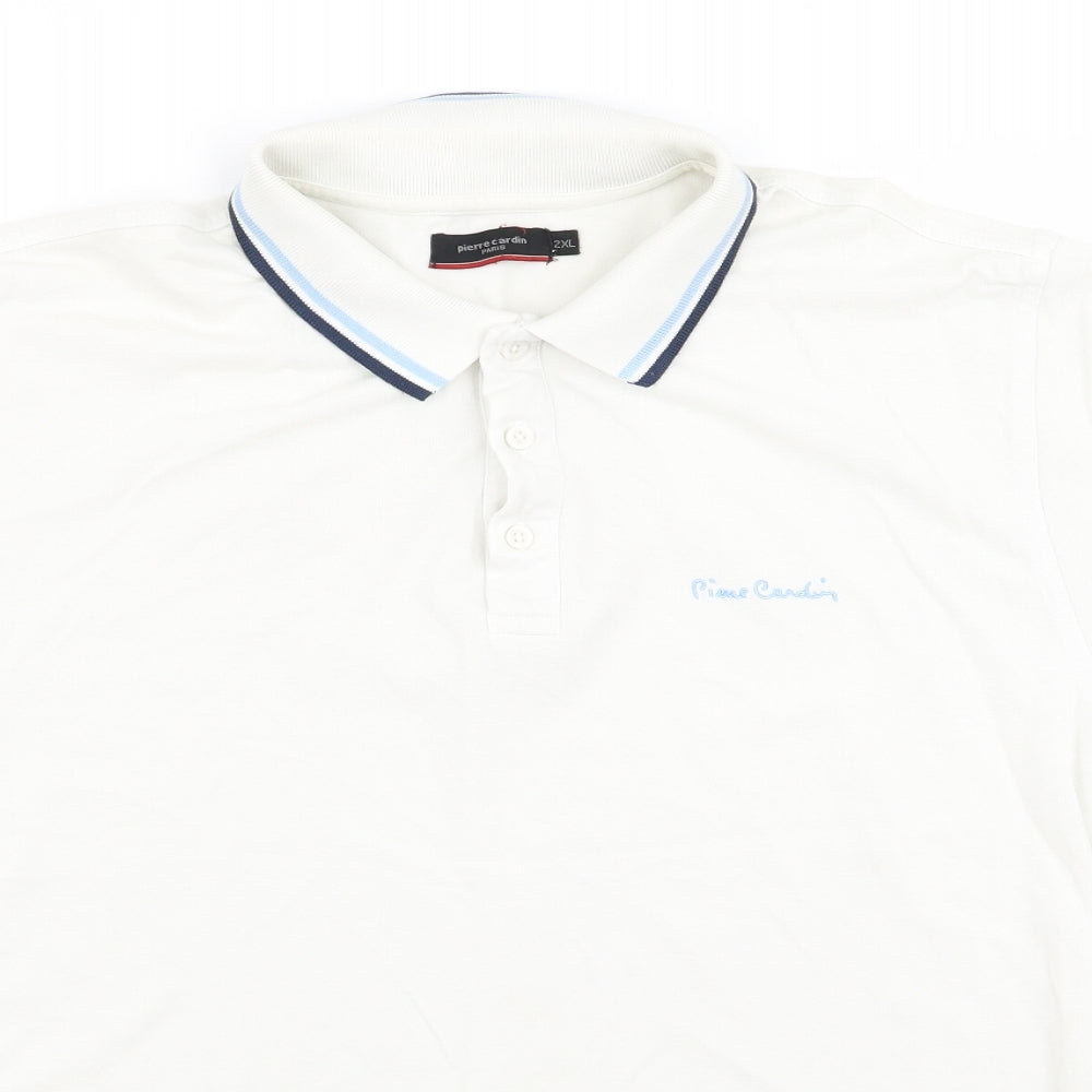 Piere Candin Mens White    Polo Size 2XL