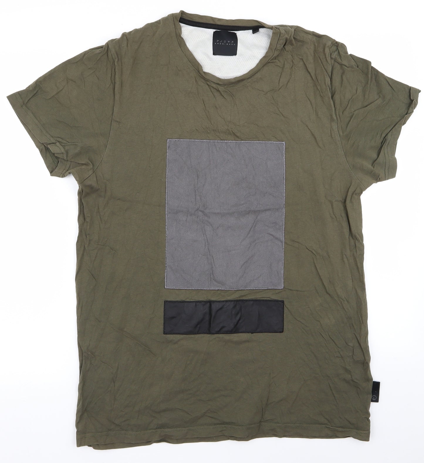 anonimasu Mens Green    T-Shirt Size M