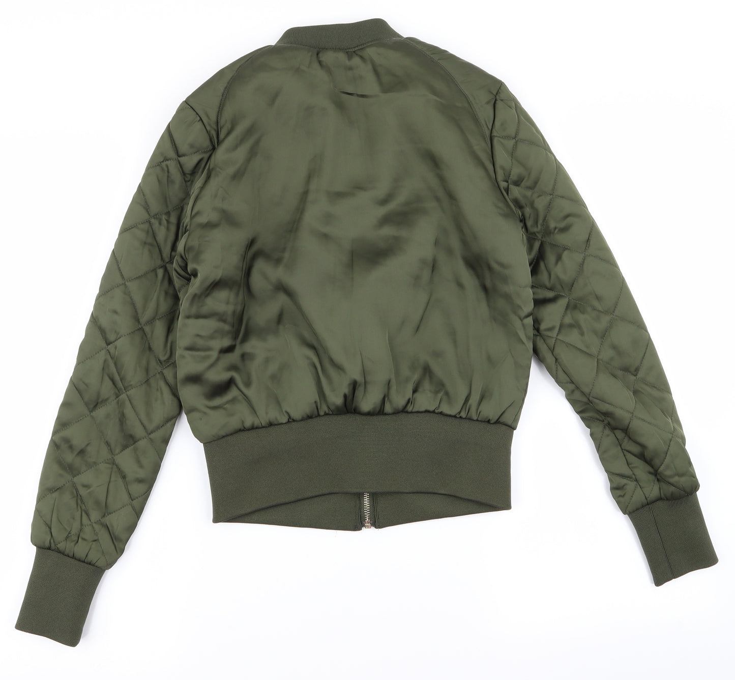 Divided Womens Green   Bomber Jacket Jacket Size 4
