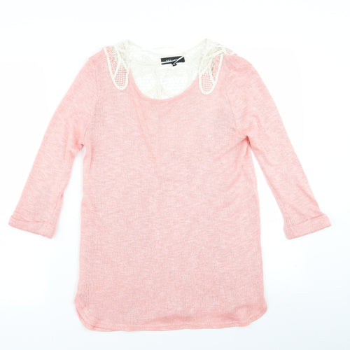 New Look Womens Pink   Jumper Dress  Size 10  - v
