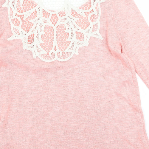 New Look Womens Pink   Jumper Dress  Size 10  - v
