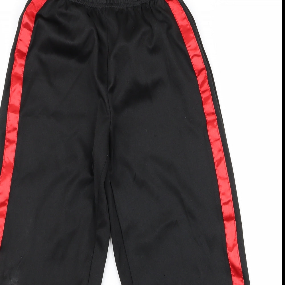 Rebel Boys Black   Jogger Trousers Size 5 Years