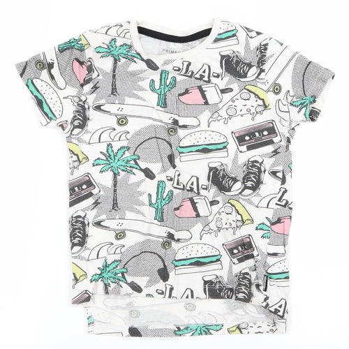 Primark Boys White   Basic T-Shirt Size 2 Years