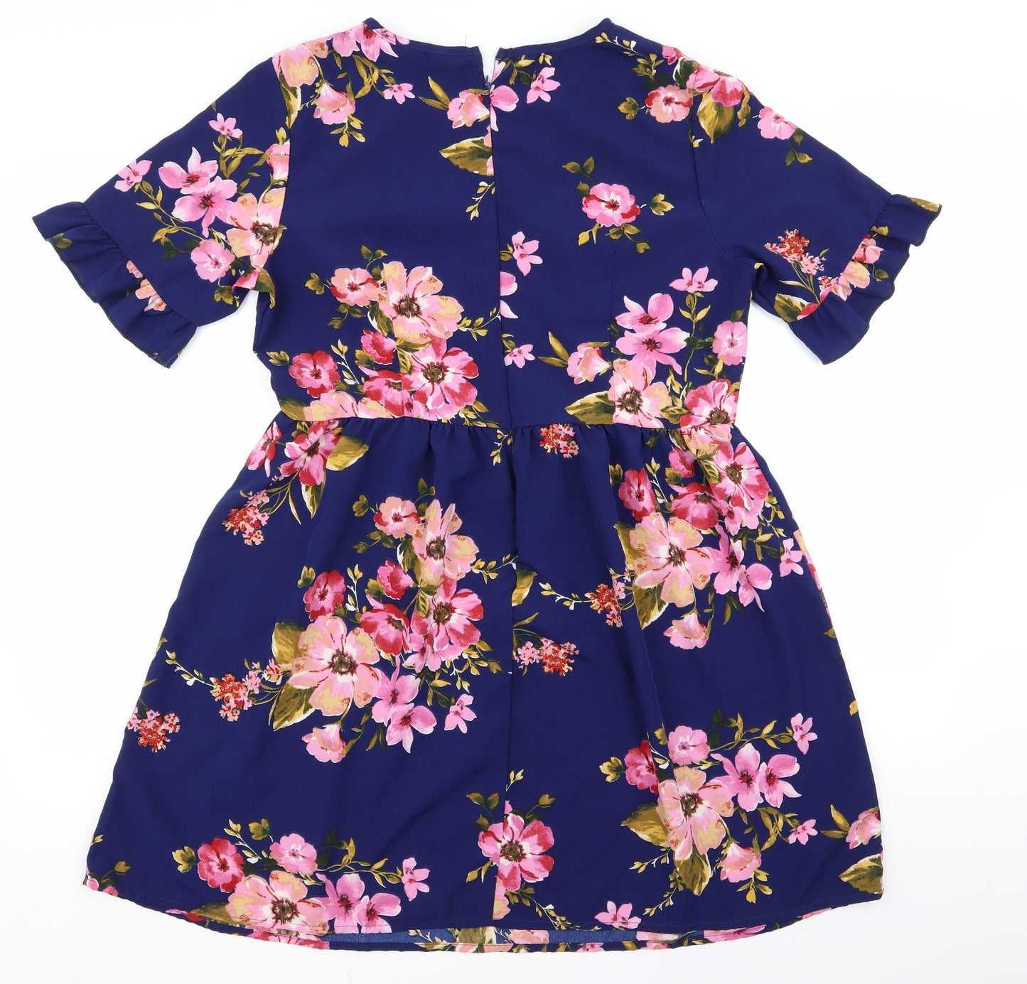 emery rose Womens Blue Floral  A-Line  Size L