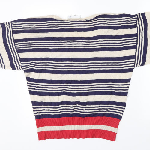 New Look Womens Multicoloured Striped  Pullover Jumper Size 12