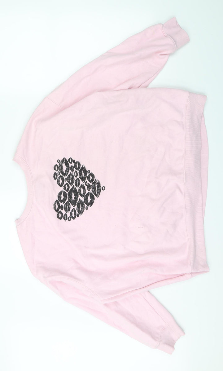 New Look Womens Pink Pullover Jumper Size L