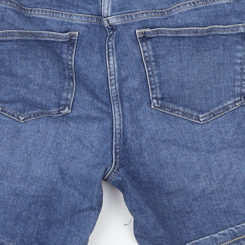 NEXT Womens Blue  Denim Mom Shorts Size 12