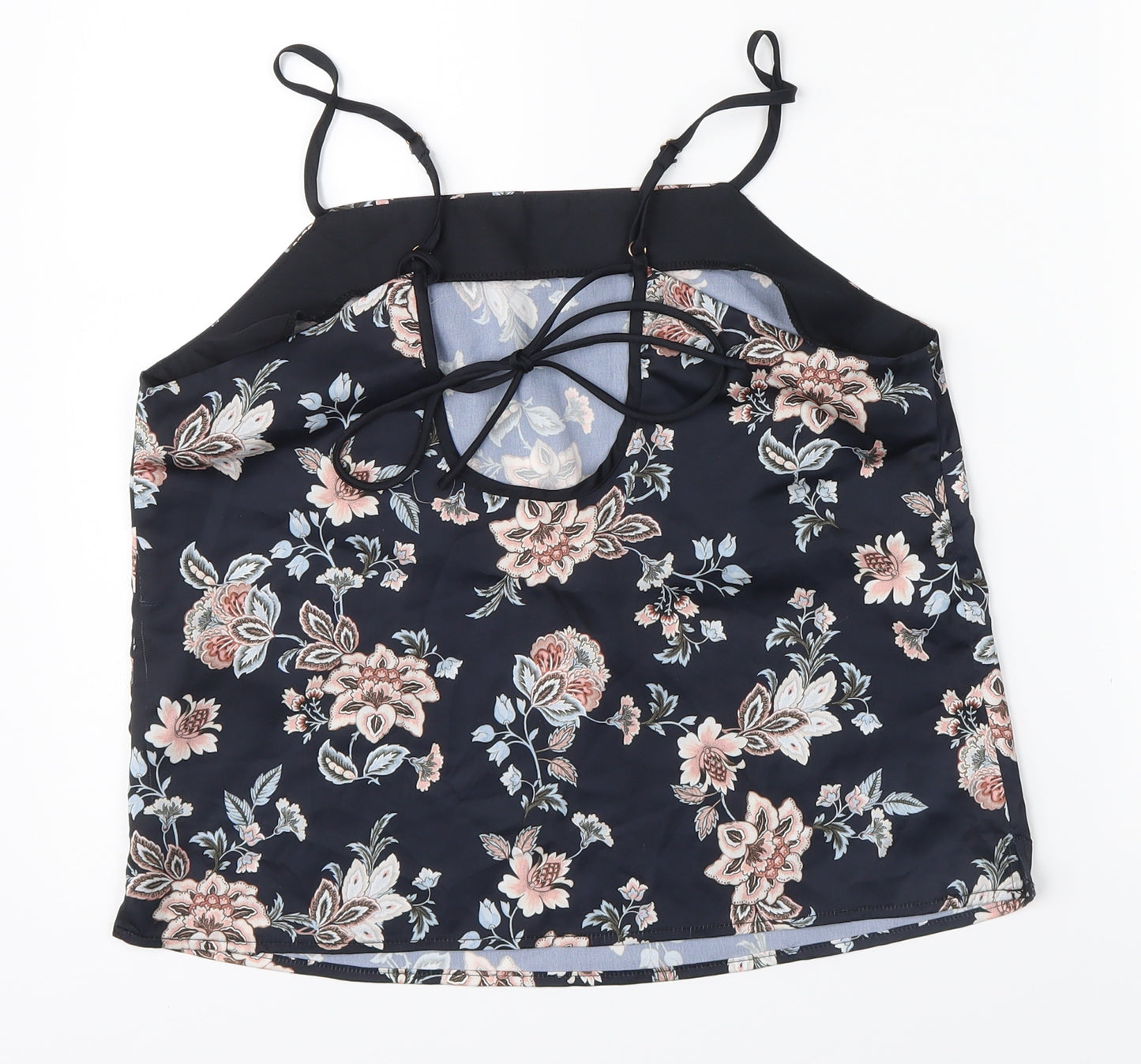NEXT Womens Blue Floral  Basic Blouse Size 10