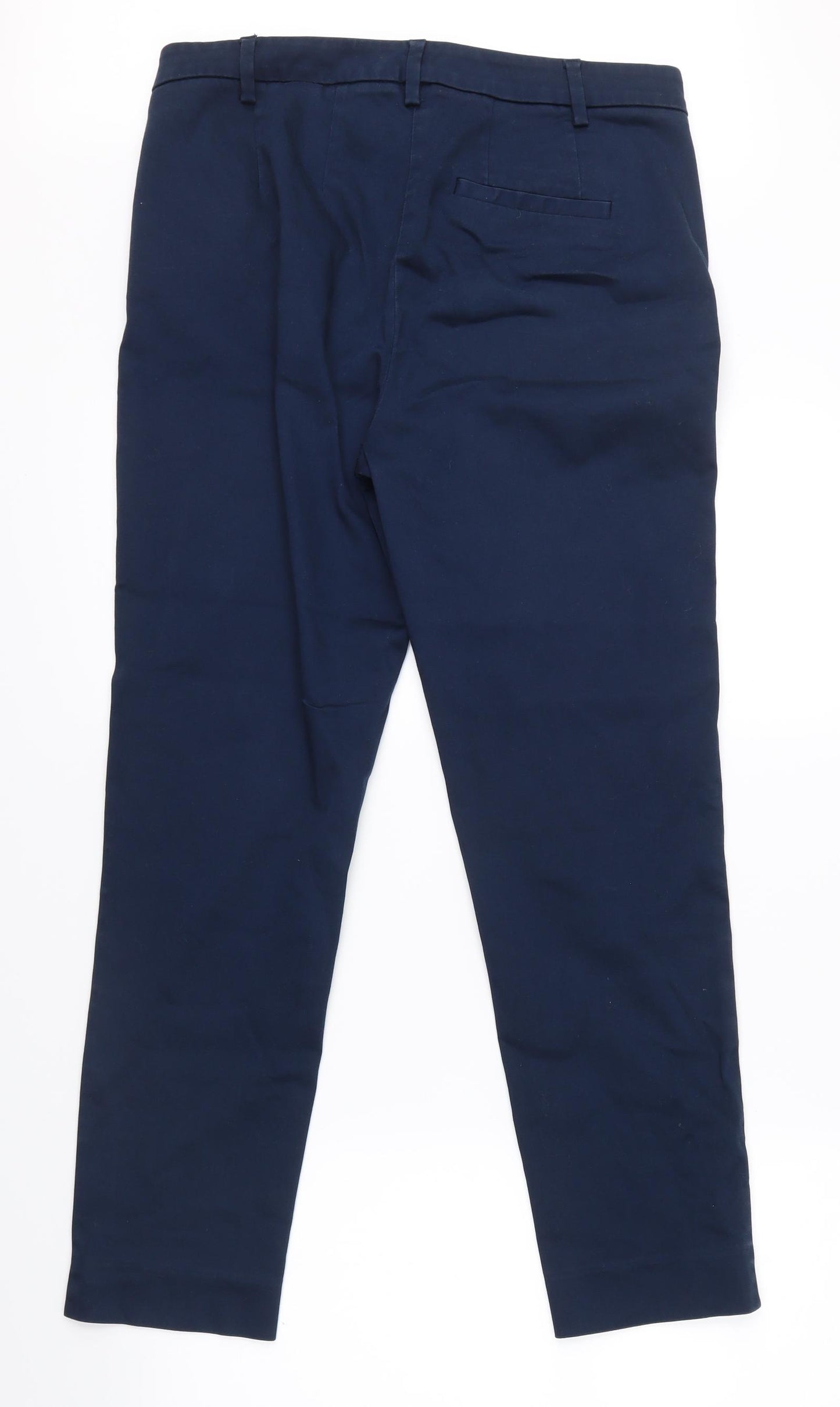 M&S Womens Blue   Chino Trousers Size 12