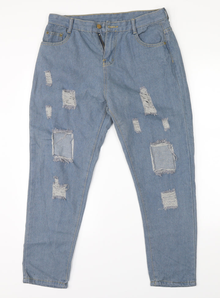 Preworn Mens Blue Straight Jeans Size 34