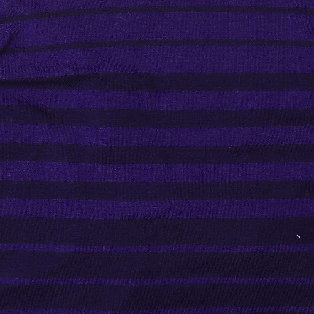 CC Womens Purple Striped  Cardigan Jumper Size M