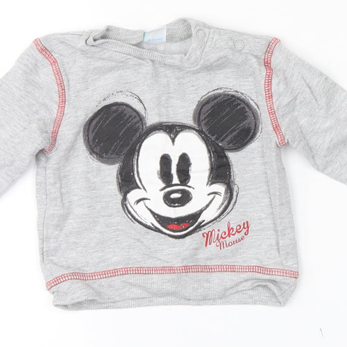 Disney Baby Baby Grey   Pullover Jumper Size 3-6 Months