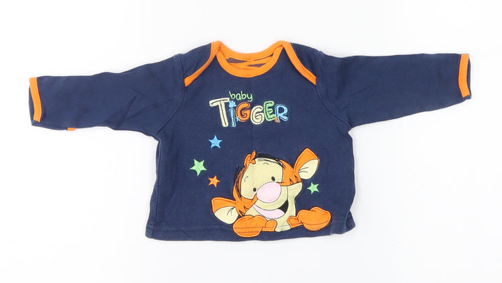 Disney Baby Blue   Basic T-Shirt Size 0-3 Months  - Tigger