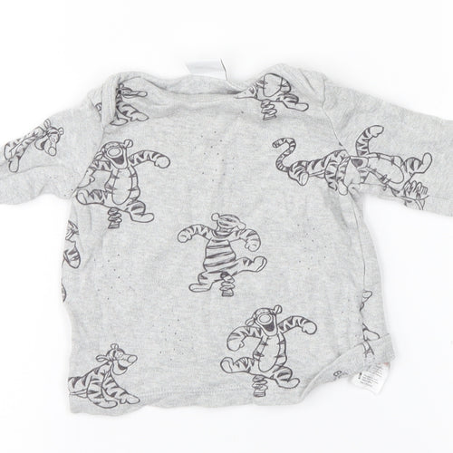 Disney Baby Grey   Basic T-Shirt Size 0-3 Months  - Tigger