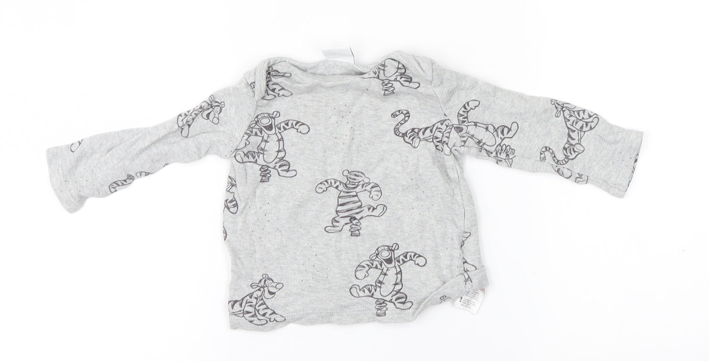Disney Baby Grey   Basic T-Shirt Size 0-3 Months  - Tigger