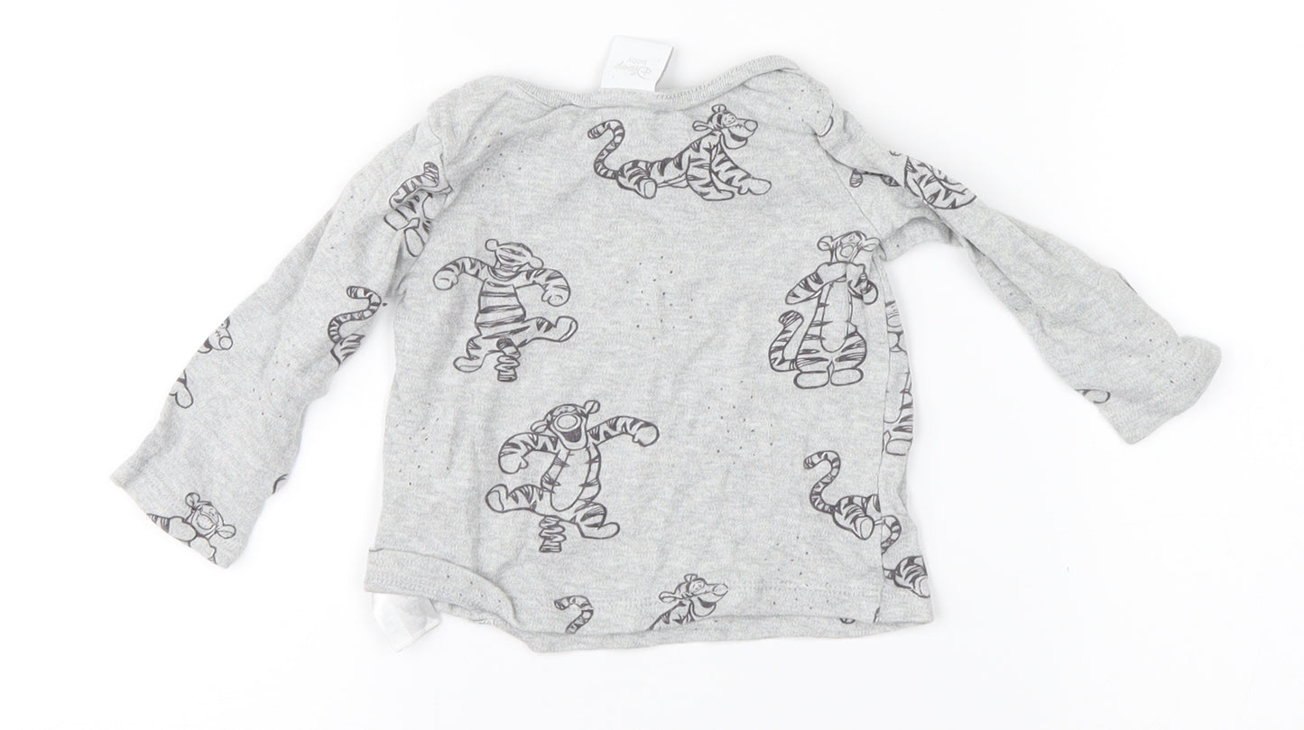 Disney Baby Grey   Basic T-Shirt Size 0-3 Months  - Tigger
