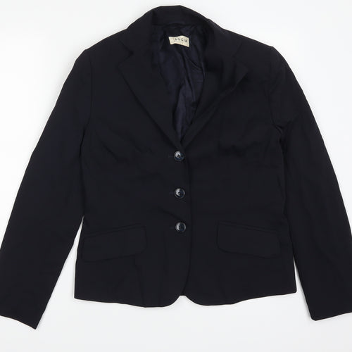 LUCIA Womens Blue   Jacket Suit Jacket Size 12