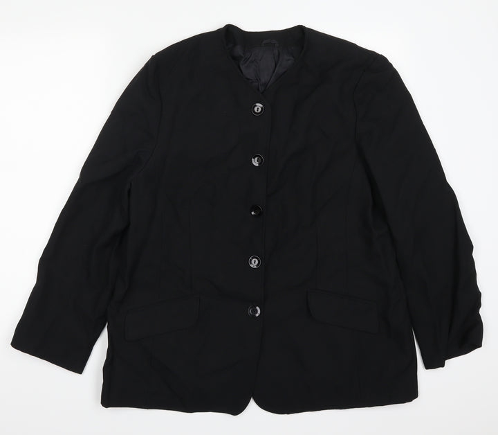 Debenhams Womens Black Jacket Suit Jacket Size 18