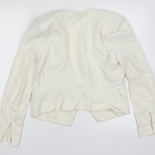 H&M Womens White   Jacket Blazer Size 12
