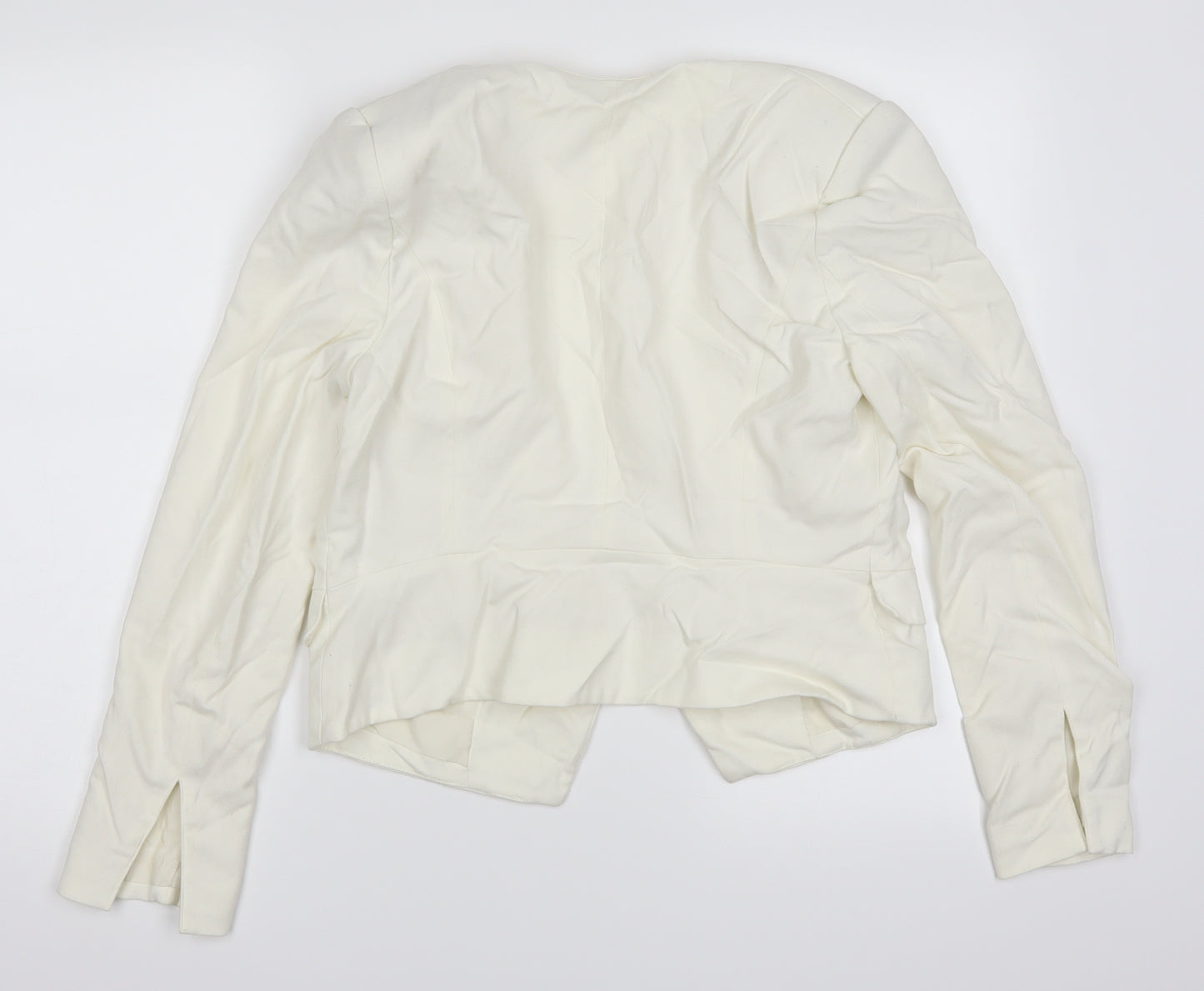 H&M Womens White   Jacket Blazer Size 12