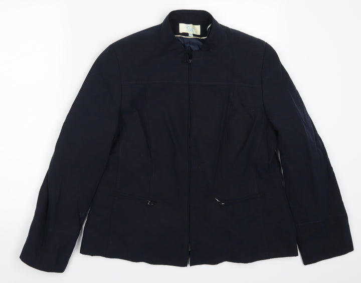Klass Womens Blue Jacket Size 14