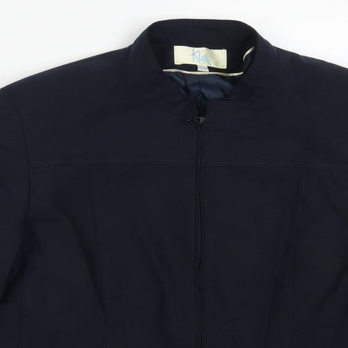 Klass Womens Blue   Jacket  Size 14