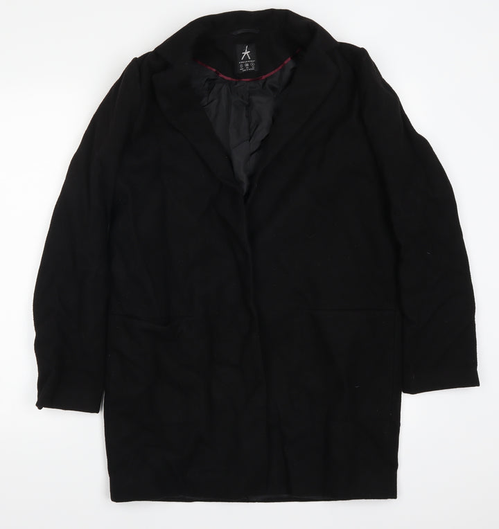 Atmosphere Womens Black   Overcoat Coat Size 8