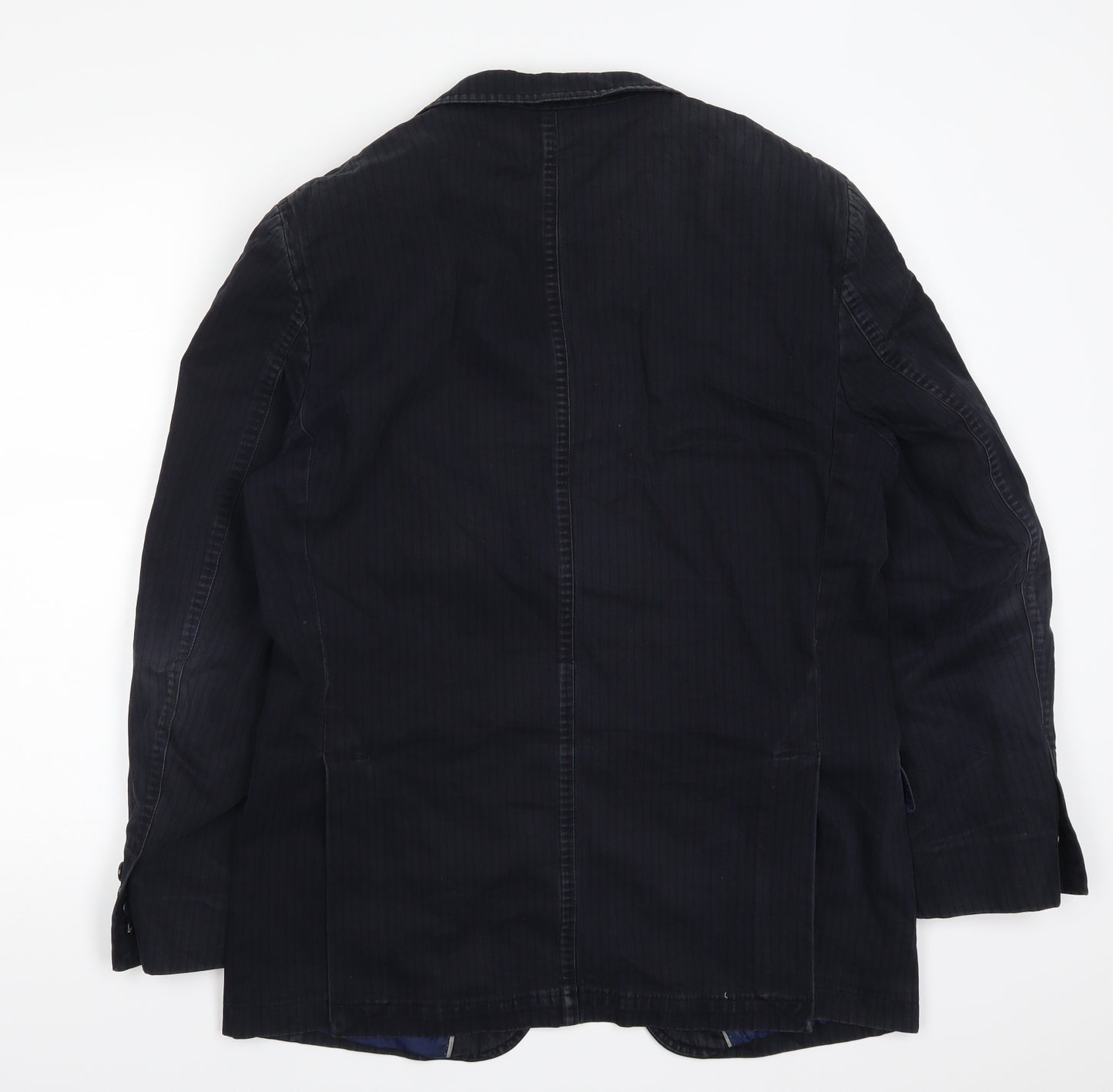 Falabella Mens Blue Striped  Jacket Blazer Size 40