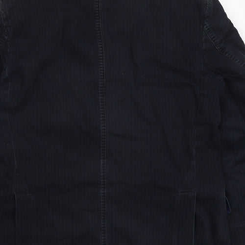 Falabella Mens Blue Striped  Jacket Blazer Size 40
