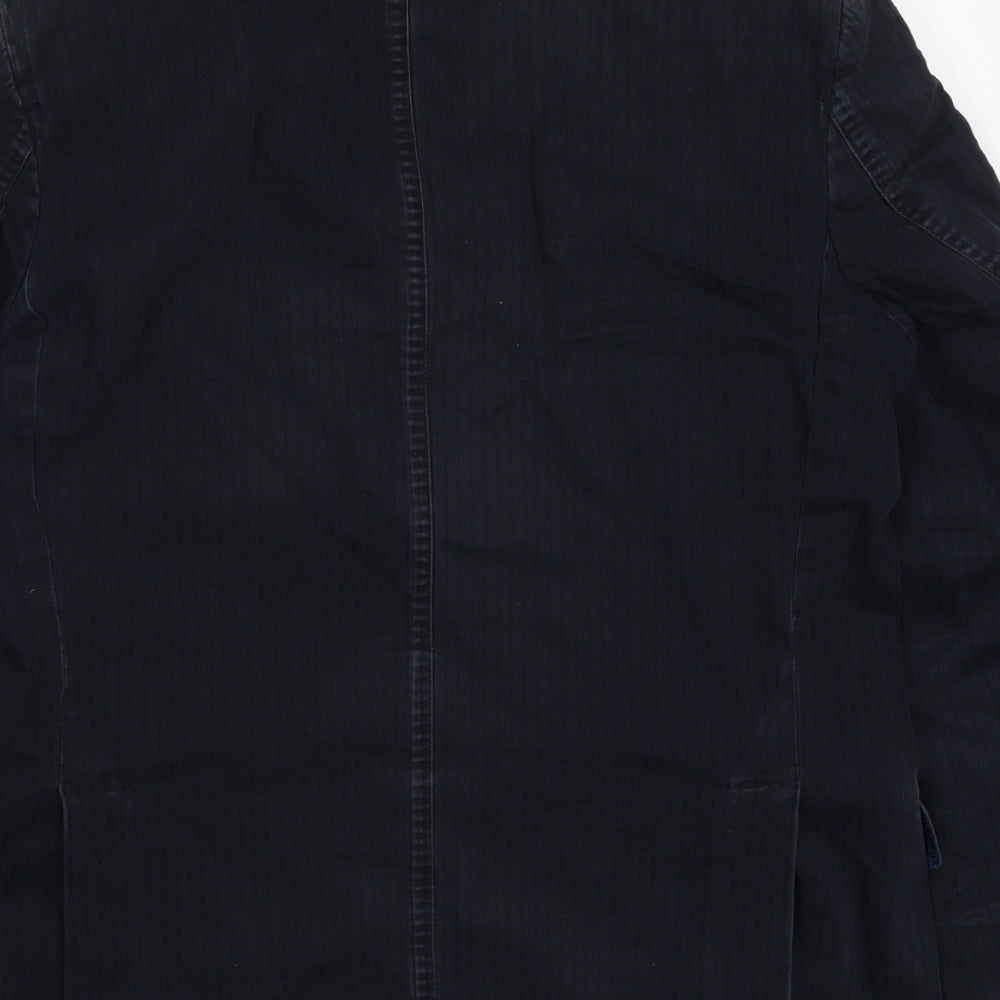 Falabella Mens Blue Striped  Jacket Blazer Size 40