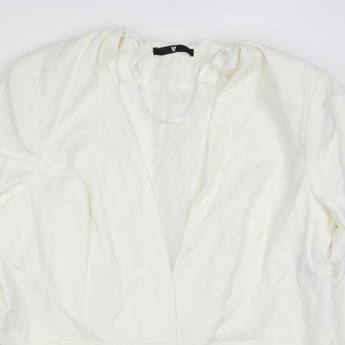 Very Womens White   Jacket Blazer Size 22