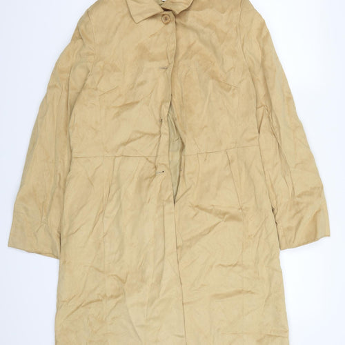 Marks and Spencer Womens Beige   Overcoat Coat Size 12