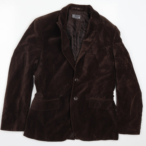 H&M Mens Brown   Jacket Suit Jacket Size 36